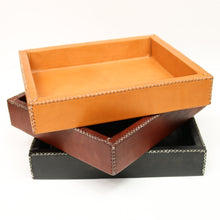 Load image into Gallery viewer, Monedas | Cedar & Leather Valet Tray