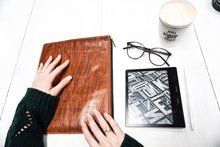 Load image into Gallery viewer, Genuine Leather Tablet Sleeve