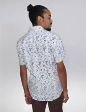 Load image into Gallery viewer, Blue Daisy Organic Cotton Button Down Shirt-
