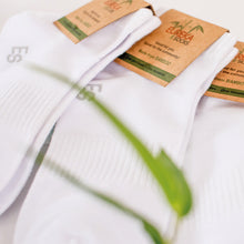 Load image into Gallery viewer, Premium Organic Bamboo School Socks_White (Pack of 6)
