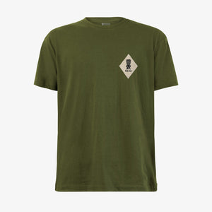 Diamond Patch Tee - Olive