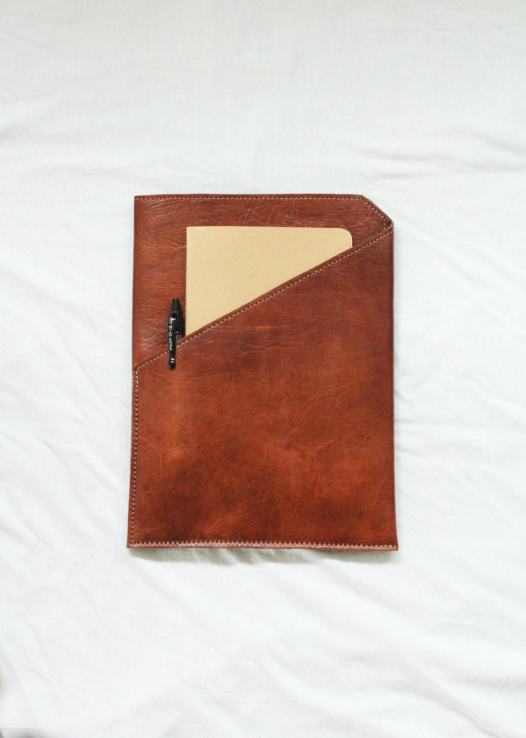 Leather Tablet Sleeve with Folder